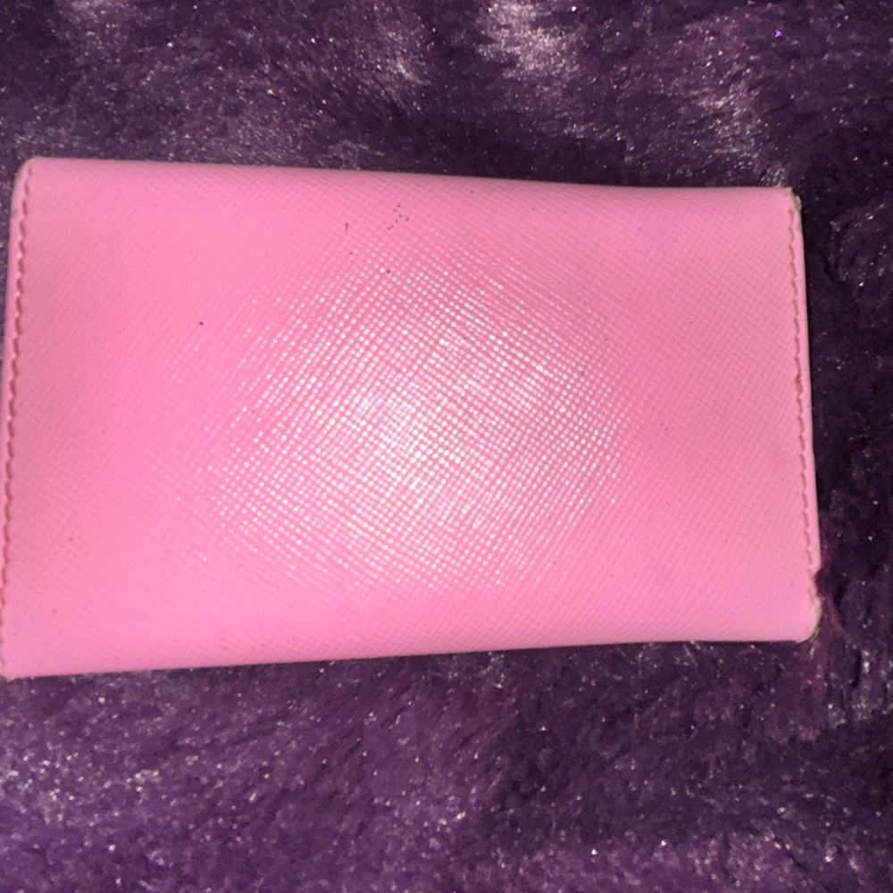 👏🏼SOLD!  Do not purchase!  Prada Pink Safiano Leather Wallet key card holder. - Picture 2 of 11